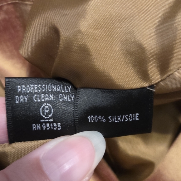 Gold Silk Taffeta Dress and Jacket Set Size 10 - Picture 8 of 8